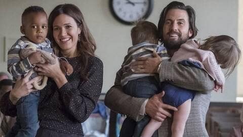 Rebecca & Jack Pearson ainsi que leurs trois enfants, Kate, Randall et Kevin Pearson