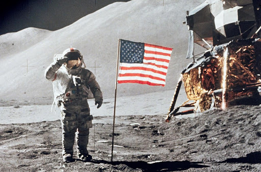 L'arrivée des américains sur la lune le 20 juillet 1969 