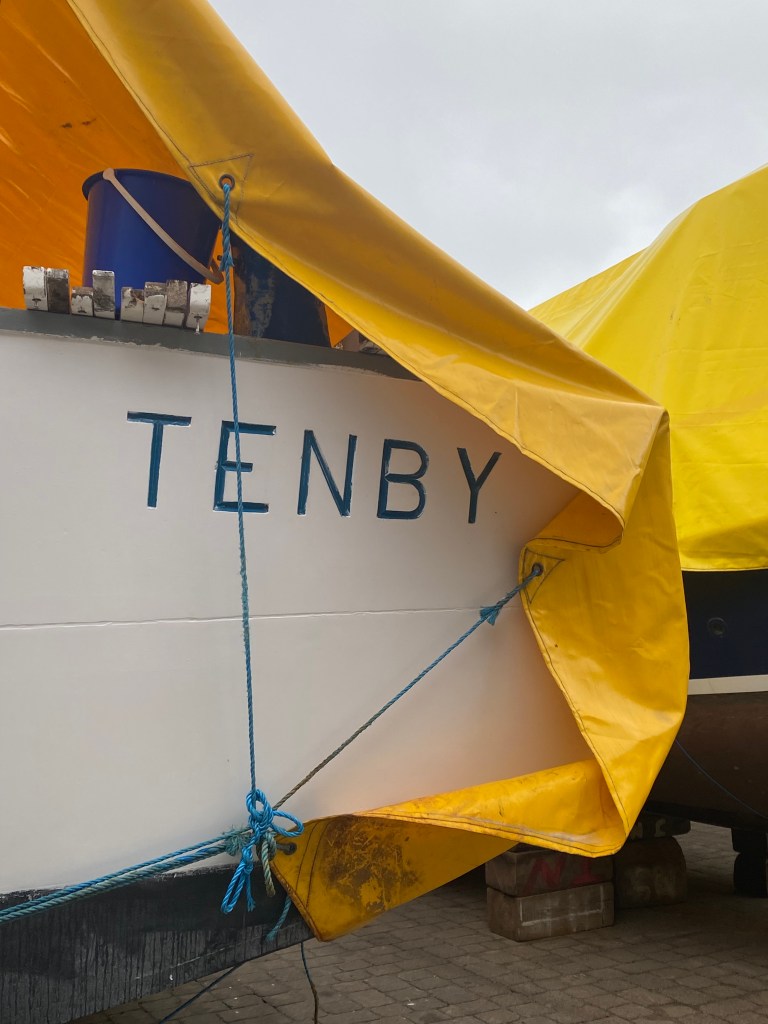 Tenby (Welsh: Dinbych-y-pysgod, lit. 'fortlet of the fish') is a seaside town and community in the county of Pembrokeshire, Wales. It lies within Carmarthen Bay.

Notable features include 3 miles (4.8 km) of sandy beaches and the Pembrokeshire Coast Path, the 13th-century medieval town walls, including the Five Arches barbican gatehouse, Tenby Museum and Art Gallery, the 15th-century St. Mary's Church, and the National Trust's Tudor Merchant's House.

Boats sail from Tenby's harbour to the offshore monastic Caldey Island. St Catherine's Island is tidal and has a 19th-century Palmerston Fort.

The town has an operating railway station. The A478 road from Cardigan, Ceredigion, connects Tenby with the M4 via the A477, the A40 and the A48 in approximately 40 miles (64 km).