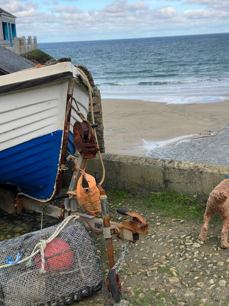 
South West Coast Path

The starting point at Minehead
Length	1,014 km (630 mi)
Location	England: Somerset, Devon, Cornwall & Dorset
Designation	UK National Trail
Trailheads	Minehead: 51.211°N 3.474°W
Poole: 50.680°N 1.950°W
Use	Hiking
Elevation change	total climbed is 114,931 feet (35,031 m)
Highest point	Great Hangman near Combe Martin, 318 m (1,043 ft)
Lowest point	sea level
Season	all year
Sights	Coastal scenery, much of it Heritage Coast
World Heritage Sites: Jurassic Coast and Cornwall and West Devon Mining Landscape
Hazards	Cliff paths, river crossings (ferries with limited availability), closure of Lulworth Ranges
National Trails
Acorn_Britain_National_Trails_Symbol-black
Acorn symbol used to guide the route of National Trails
England
Wales
Cross-border
vte
The South West Coast Path is England's longest waymarked long-distance footpath and a National Trail. It stretches for 630 miles (1,014 km), running from Minehead in Somerset, along the coasts of Devon and Cornwall, to Poole Harbour in Dorset. Because it rises and falls with every river mouth, it is also one of the more challenging trails. The total height climbed has been calculated to be 114,931 ft (35,031 m), almost four times the height of Mount Everest.[1] It has been voted 'Britain's Best Walking route'[2] twice in a row by readers of The Ramblers' Walk magazine, and regularly features in lists of the world's best walks.[3]

The final section of the path was designated as a National Trail in 1978.[4] Many of the landscapes which the South West Coast Path crosses have special status, either as a national park or one of the heritage coasts. The path passes through two World Heritage Sites: the Dorset and East Devon Coast, known as the Jurassic Coast, was designated in 2001,[5] and the Cornwall and West Devon Mining Landscape in 2007.[6]

In the 1990s it was thought that the path brought £150 million into the area each year,[7] but new research in 2003 indicated that it generated around £300 million a year in total, which could support more than 7,500 jobs.[4] This research also recorded that 27.6% of visitors to the region came because of the Path, and they spent £136 million in a year. Local people took 23 million walks on the Path and spent a further £116 million, and other visitors contributed the remainder. A further study in 2005 estimated this figure to have risen to around £300 million.[8] Following investment through the Rural Development Programme for England, more detailed research was undertaken in 2012, and this found the annual spend by walkers to have risen to £439 million which sustains 9771 full-time equivalent jobs.[9]