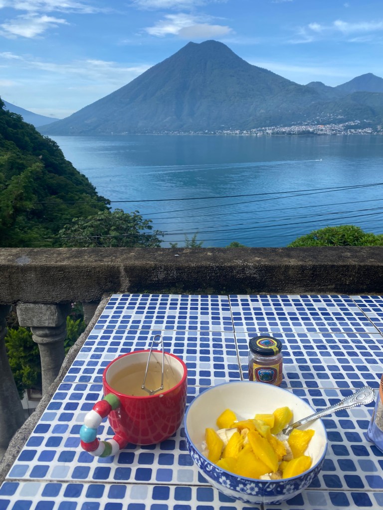 Lake Atitlan
Guatemala
breakfast at San Marcos La Laguna