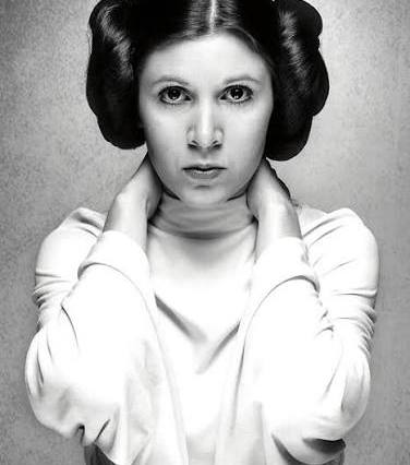 Carrie Fisher who played Princess Leia