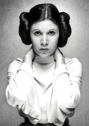 Carrie Fisher who played Princess Leia